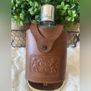 Brown Leather Flask Holder